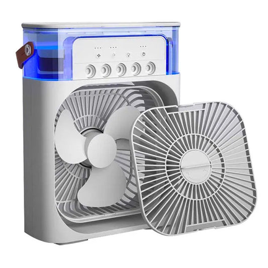 MAYTTO Mini cooling fan Air Conditioner Air Cooler Fan 7 Colors Night Light USB Portabl