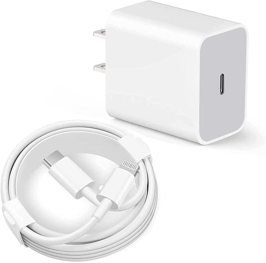 iPhone 14 13 12 Fast Charger, [Apple MFi Certified] 20W PD USB C Wall Charger w/ 6FT Lightning Cable